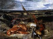 Eugene Delacroix Still-Life with Lobster oil painting on canvas
